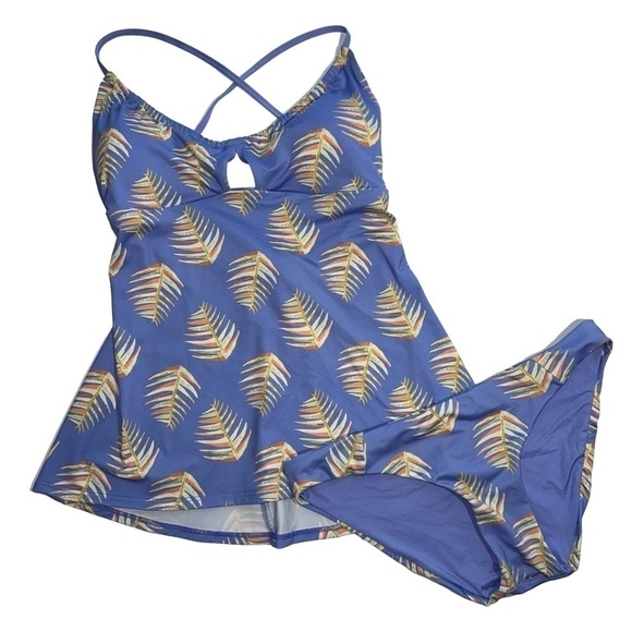 NWT Patagonia Hearts Of Palm Glassy Dawn Tankini 2 Piece Bikini Swimsuit size S - Picture 5 of 13